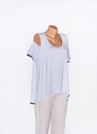 Футболка-туніка з відкритими плечима. размер.42-44.