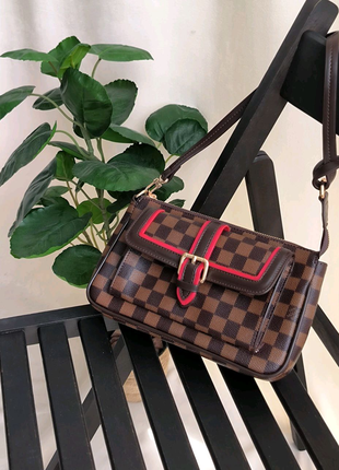 Louis vuitton diane brown/red