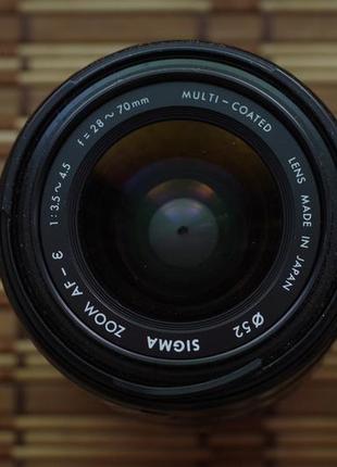 Sigma zoom af 28-70 mm 3.5-4.5  для nikon с блендой