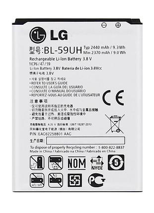 Акумулятор для lg bl-59uh, g2 mini d618, d620, d620r, d315, f70, оригінал