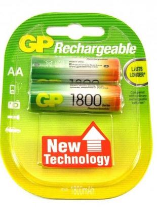 Аккумулятор gp aa r06 ni-mh 1800 mah 2шт цена за 1 елемент.
