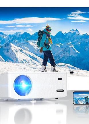 Портативний мультимедійний проектор visualapex s1 full hd led 15000 лм wi-fi bluetooth з динаміками1 фото