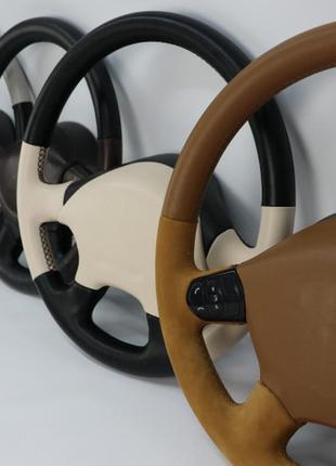 Перетяжка руля  кожей