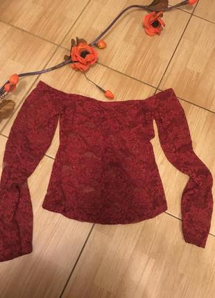 Топ кружевной