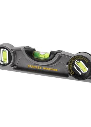 Уровень магнитный строительный stanley fatmax 0-43-609 25 см 3 капсулы пузырьковый алюминиевый
