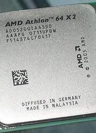 Процессор amd на socket am2 на 2 ядра athlon 64 x2 5200 ( 2 по 2.7 ghz) sam2 am2+ 5200+ с гарантией