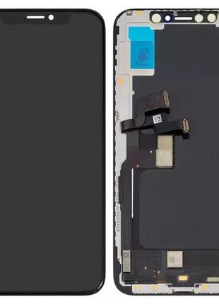 Дисплей для apple iphone xs із сенсором і рамкою, чорний, оригінал