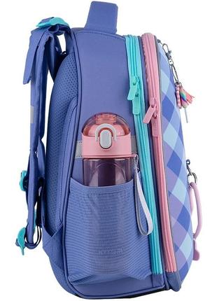 Рюкзак шкільний каркасний kite education purple chequer k24-531m-28 фото