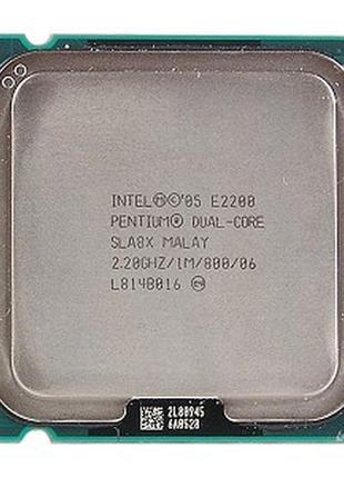 Процессор на 2 ядра s 775 pentium dual-core e2200 (  e 2200 2 по 2,2ghz каждое, fsb 800 s775 ) intel