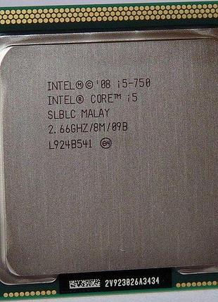 Мощный производительный 4ехядерник на s1156 intel core i5-750 ( 2,66 ггц,turbo boost до3,2ghz, lga1156,4 ядра