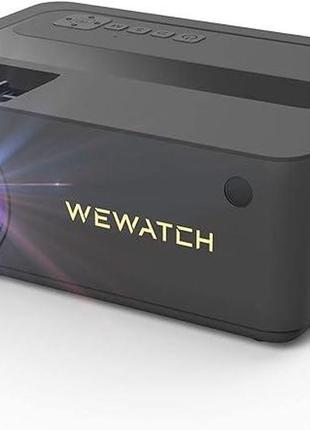 Мультимедийный проектор wewatch v10 pro full hd 13500 лм wi-fi bluetooth с динамиками