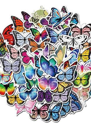 Стикербомбинг на авто телефон ноутбук стену бабочки стикербомбинг на авто телефон ноутбук стену 50 шт