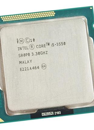 Мощный производительный 4ехядерник на s1155 intel core i5-3550 ( 3,3 ггц,turbo boost до 3,7ghz, lga1155,4 ядра