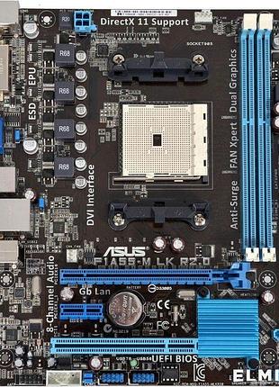 Надежная плата под amd socket fm1 asus f1a55-m lk r2.0  на ddr3 sfm1 с гарантией