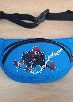 Дитяча сумка-бананка людина-павук через всесвіт дитяча 26 см