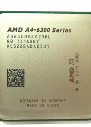 Процессор amd sfm2 a4-6300 на 2 ядра по 3.7 ghz ( turbo boost 3.9 ghz ), sfm2 c гарантией