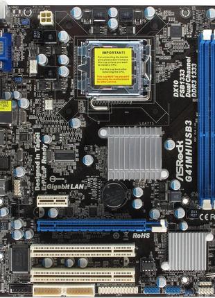 Плата s775 asrock g41mh/usb3 на ddr3 уценка - звук, usb! понимает все 2-4 ядра процы intel xeon, core2quad