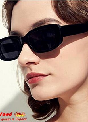 Вінтажні окуляри жіночі "80", ретро, квадратні, сонцезахисні8 фото