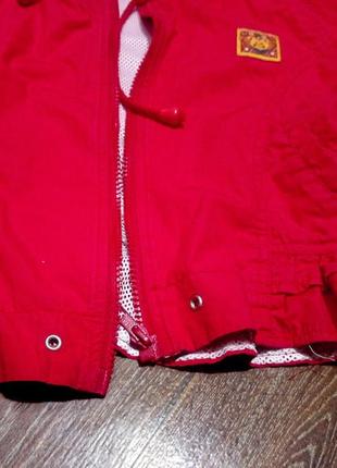 Парка ветровка красная, легкая куртка на весну3 фото