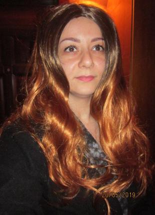 Парик омбре длинный