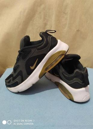 Кроссовки nike air max 200 black gold athletic sneakers at5628-003