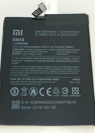 Аккумулятор для xiaomi bm48, mi note 2 4070mah