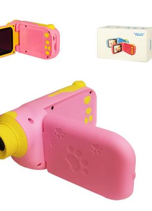 Детская цифровая видео камера c138 с картой памяти (розовый)