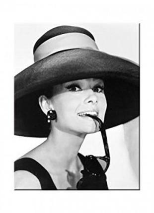 Магніт "breakfast at tiffany's - audrey - hat & glasses"