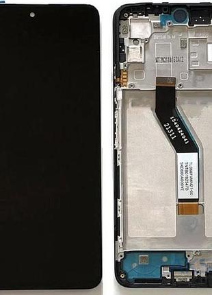 Дисплей xiaomi redmi note 11 5g, redmi note 11t 5g, poco m4 pro 5g с сенсором и рамкой, черный, оригинал