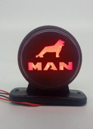 Ліхтар габаритний ріг led, 6см, man