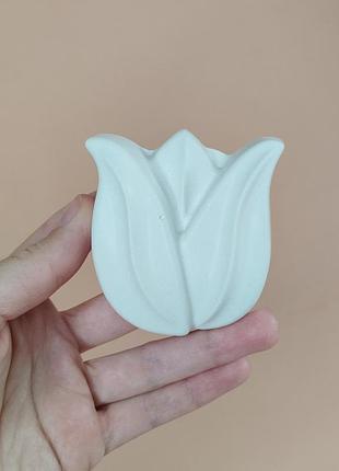 Гипсовая фигурка тюльпан цветок для детского творчества для раскраски