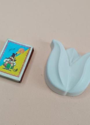 Гипсовая фигурка тюльпан цветок для детского творчества для раскраски