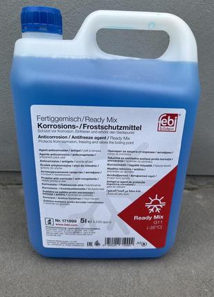 Febi bilstein антифриз (синій) readymix g11 (-35°с готовий до застосування) (5 л)