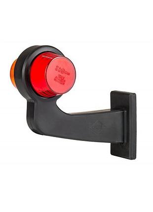 Ліхтар габаритний ріг neon кривий жовто-червоний 192,5мм 12/24v \лівий\ horpol