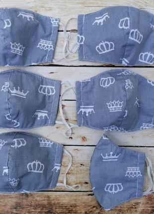 Двухслойная многоразовая маска для лица