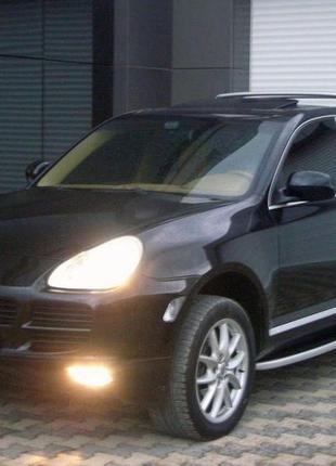 Бокові пороги fullmond (2 шт., алюм.) для porsche cayenne 2003-2010 рр