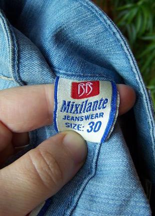 Джинсы женские голубые прямые mixilante 30 размер4 фото