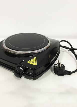 Електроплита настільна domotec ms-5851 900 вт, кухонна плита електро для кухні на 1 конфорку