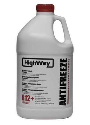 Антифриз highway antifreeze g12+ концентрат червоний 3,78л