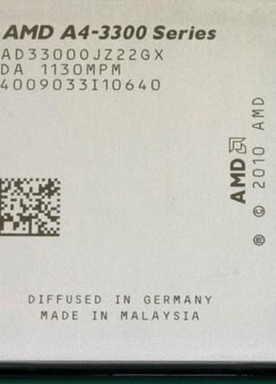 Процессор amd sfm1 athlon a4-3300 - 2 ядра ( 2 по 2.5 ghz каждое) ad3300ojz22gx fm1 с гарантией