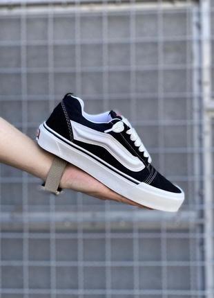 Vans knu school black&amp;white2 фото