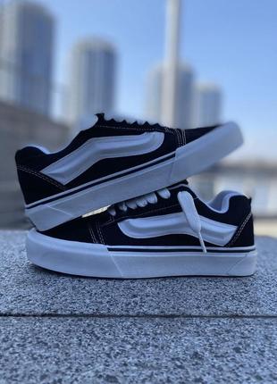 Vans knu school black&amp;white1 фото