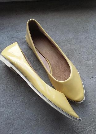Балетки жовті
