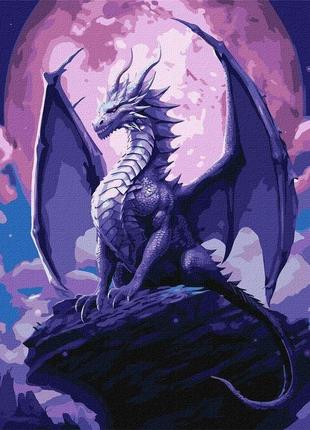 Картина по номерам большой дракон кно51181 фото