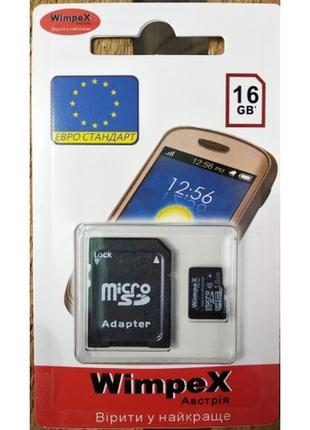 Карти пам'яті wimpex microsd 16 gb