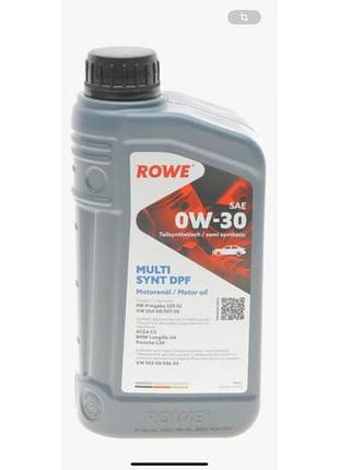 Олива rowe ow30 hightec multi synt dpf (1l) (mb 229.52/vw 504 00/507 00/bmw ll-04) (acea c3)