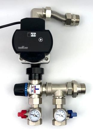 Смесительный узел 1" теплого пола flomix (т) 25.60 tj kvant с частотным насосом
