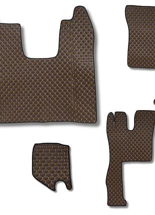 Килимок ековшкіра scania s euro 6 2017 р. коричневий.\antislip/