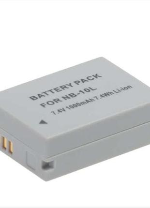 Аккумулятор для фотоаппаратов canon - nb-10l - аналог 1000 ma