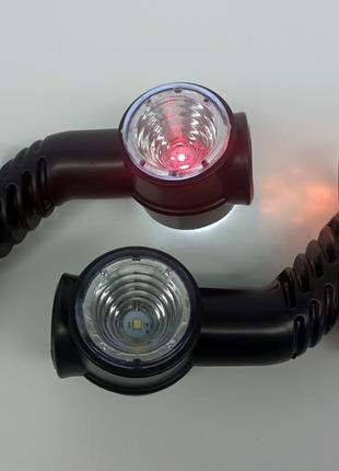 Ліхтар габаритний ріг (13см) триколірний діодний bad